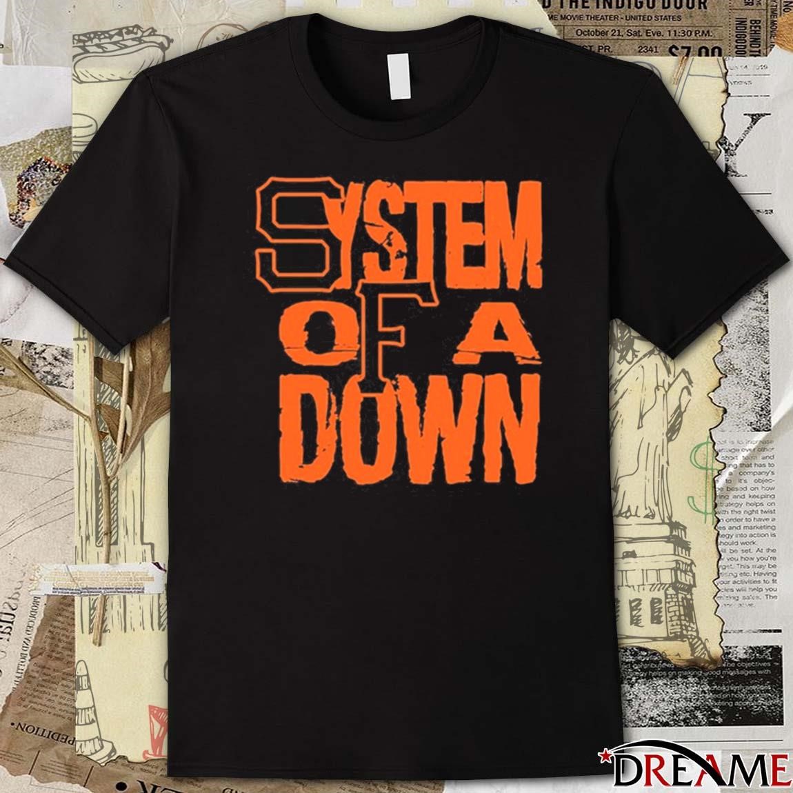 Official System Of A Down Sf Stacked Logo t shirt hoodie sweater long sleeve and tank top