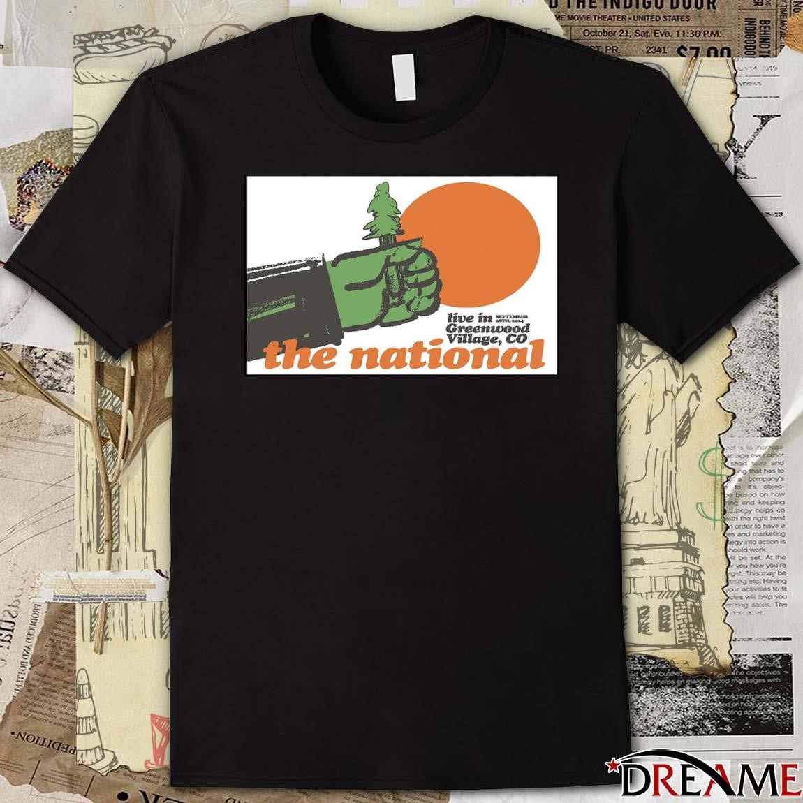 Official Poster The National September 28, 2024 Fiddler's Green