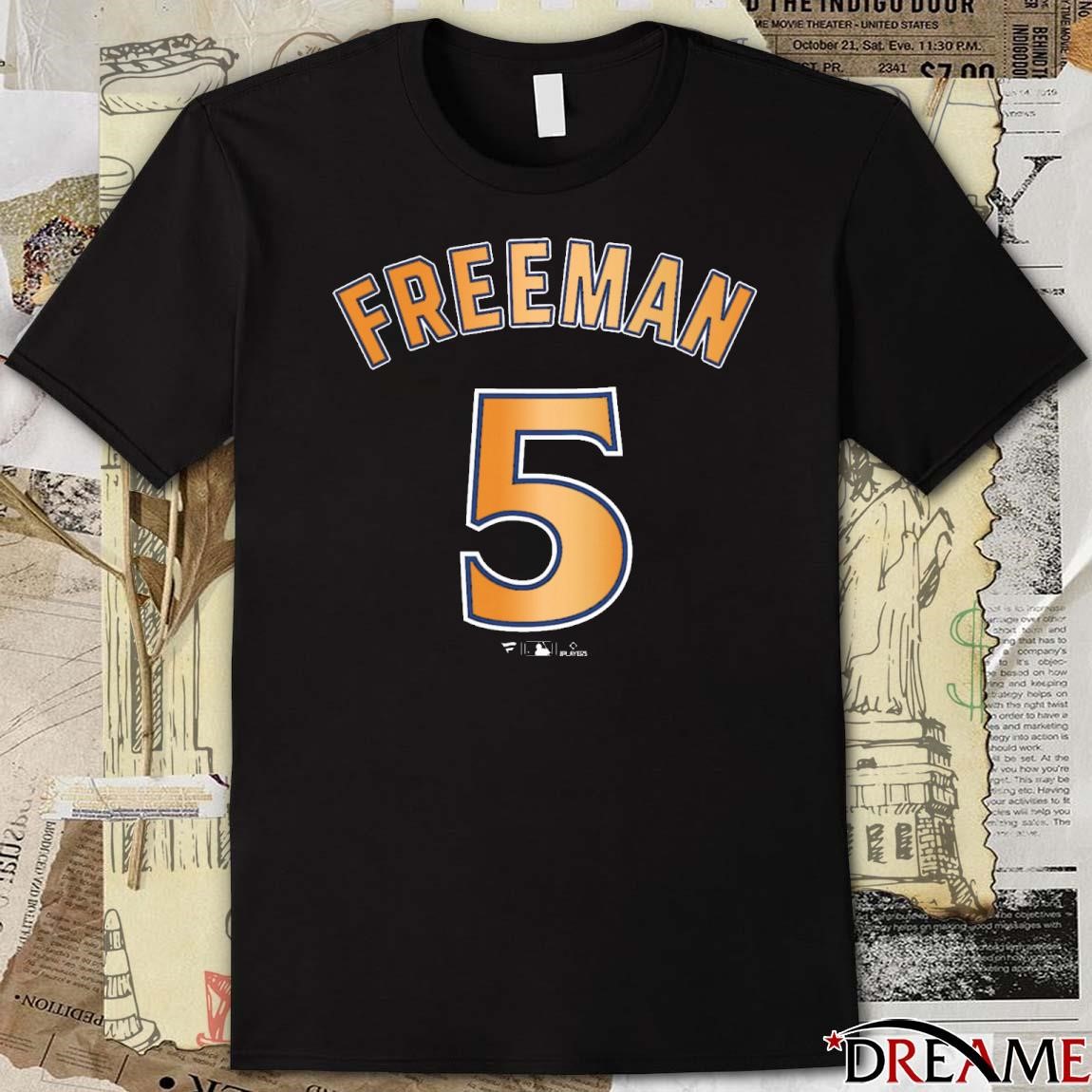 Official Freddie Freeman 5 Los Angeles Dodgers MLB 2024 World 