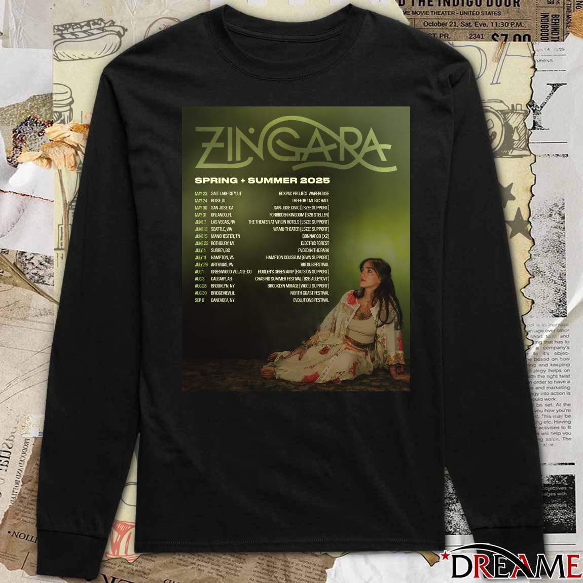 Official Poster Zingara Spring Summer Tour 2025 May 23 Salt Lake City ...